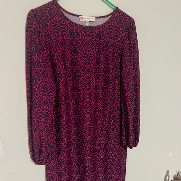 Jude Connally Blue Pink Geometric Dress M - Picture 1 of 7